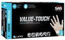 Value-Touch Large PF X-Latex Glove 5 mil 100 box * Alan Janitorial Distributors Inc.