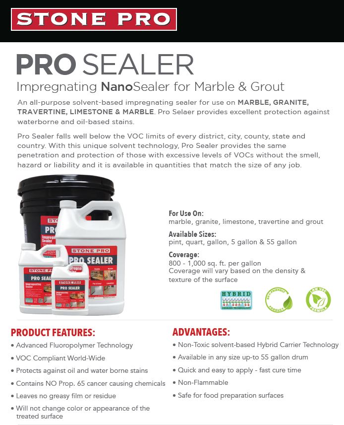 Pro Sealer Instructions