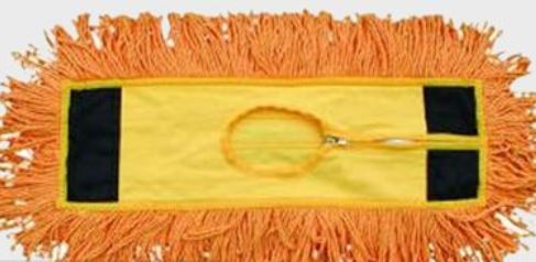 5"x24" Orange Dust Mop with zipper