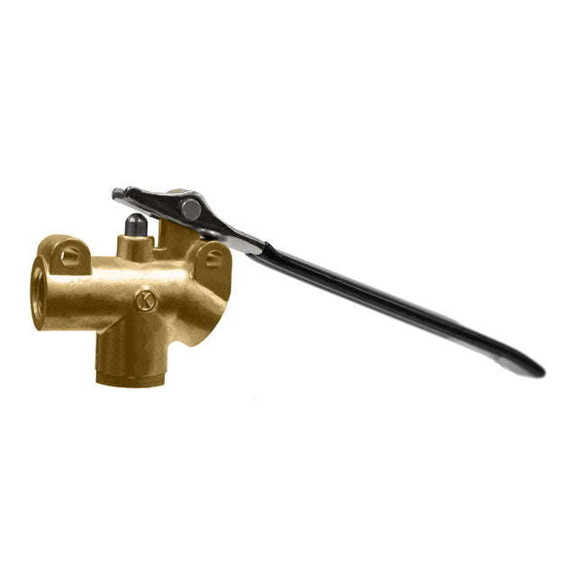 Kingston Valve 45degree  w/handle, Brass  HP