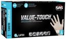 Value-Touch Large PF X-Latex Glove 5 mil 100 box * Alan Janitorial Distributors Inc.
